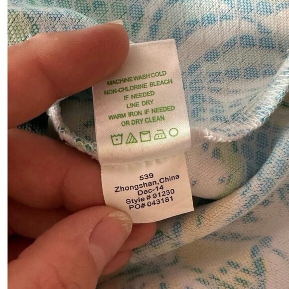 Lilly Pulitzer Girl’s Knit Shift Dress Sweet and Sour Size XL (12-14) Preppy - Picture 8 of 8